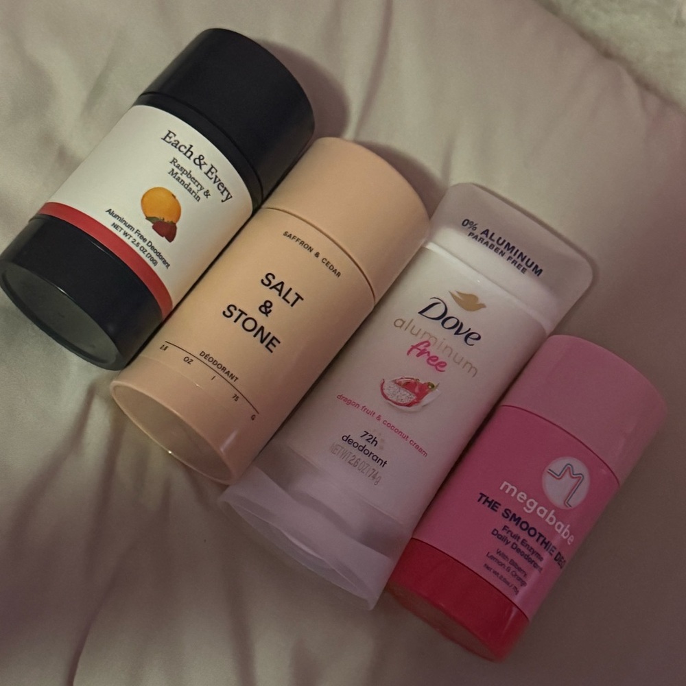 Aluminum free deodorants